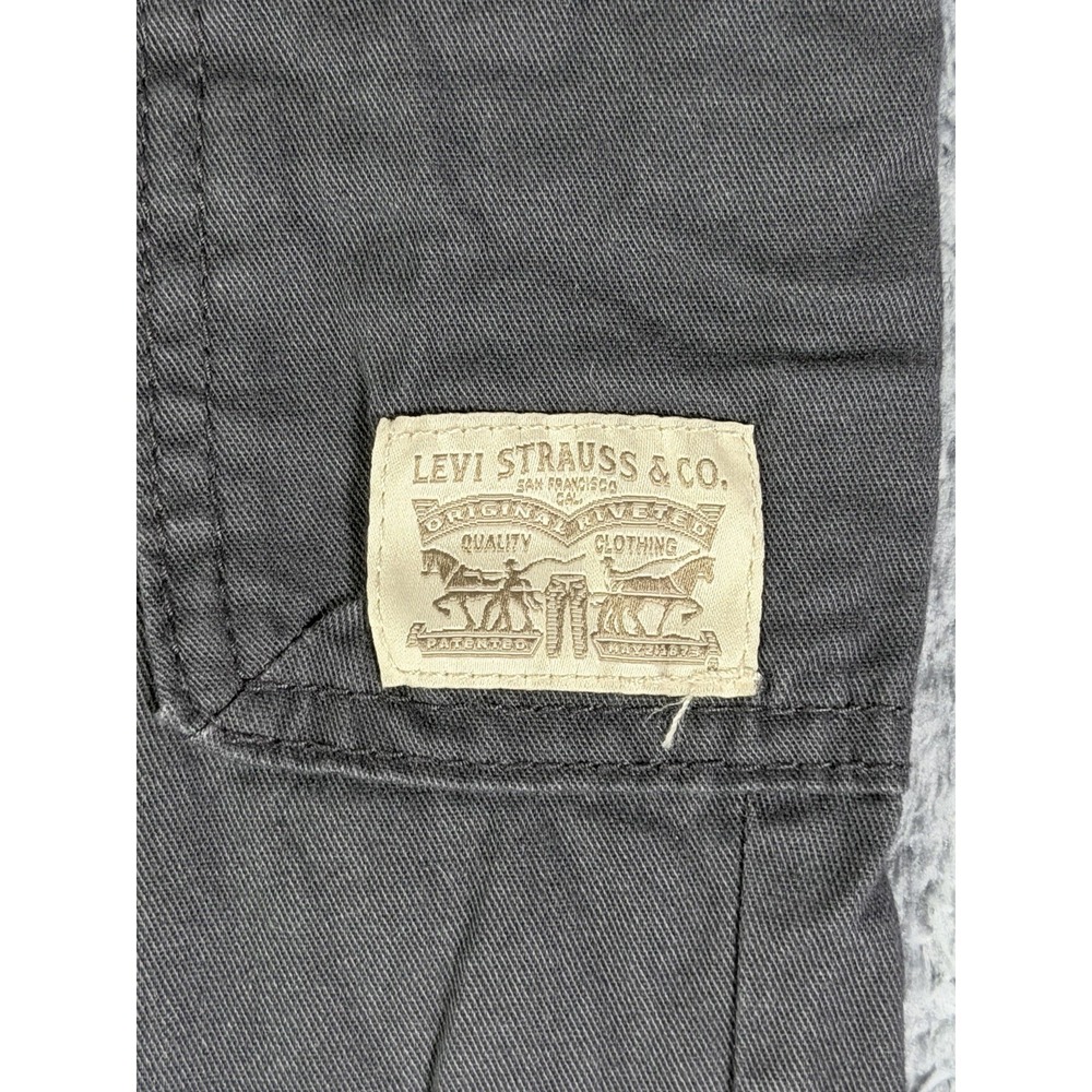 Levis Pants Youth Boys L‎ Black Cargo Jogger Elastic Cuffs Drawstring 28" Inseam - Picture 3 of 7